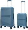 Hartschalen-Kofferset | 2-Teilig | Unifarbe | Stoßfest | Leicht-Blau-2x S (39 L)-Luzern Mode