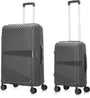 Hartschalen-Kofferset | 2-Teilig | Unifarbe | Stoßfest | Leicht-Grau-2x S (39 L)-Luzern Mode