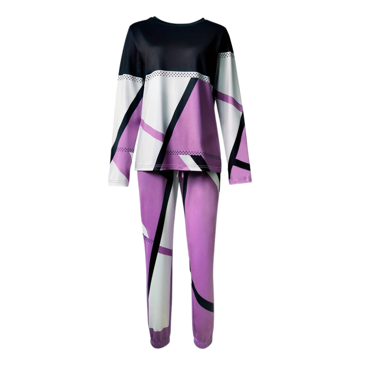 Herren Jogginganzug Set mit Geometrischem Muster Design-Luzern Mode