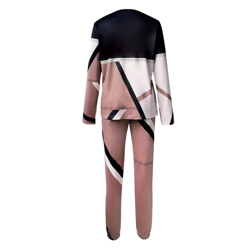 Herren Jogginganzug Set mit Geometrischem Muster Design-Luzern Mode