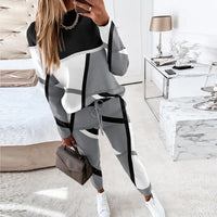 Herren Jogginganzug Set mit Geometrischem Muster Design-Luzern Mode