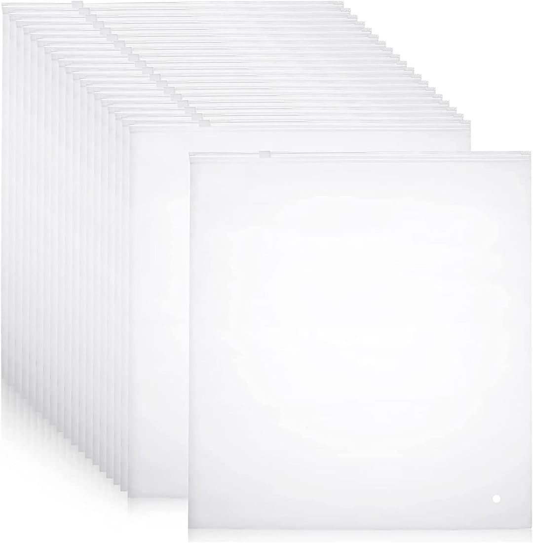 Vielseitige Gefrostete Zip-Aufbewahrungsbeutel – 20er-Pack Kunststoff-Kleiderschutzhüllen (Kaufe 2 Sets, erhalte 1 GRATIS)
