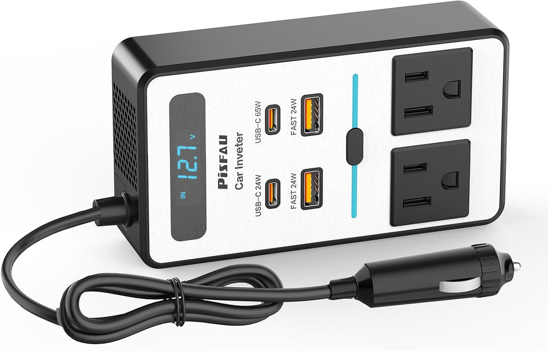Auto-Wechselrichter | 220V 200W USB Praktisch Kompakt Tragbar Langlebig-200W-Luzern Mode