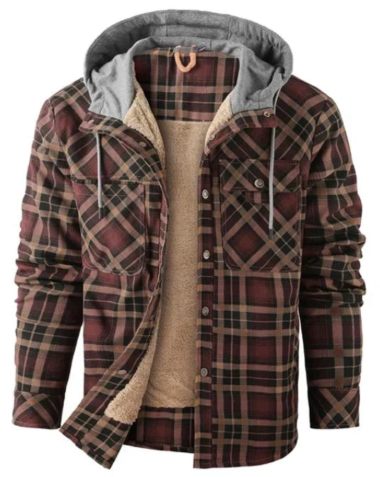 Herren Outdoorjacke kariert mit Isolierung & wasserabweisender Beschichtung – Ragnar