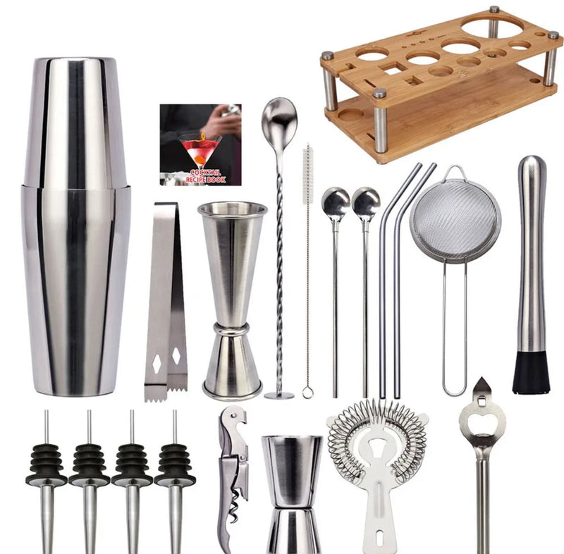 Bartender-Set | 23-teilig | Professionell | Vielseitig | Stilvoll | Langlebig-Luzern Mode