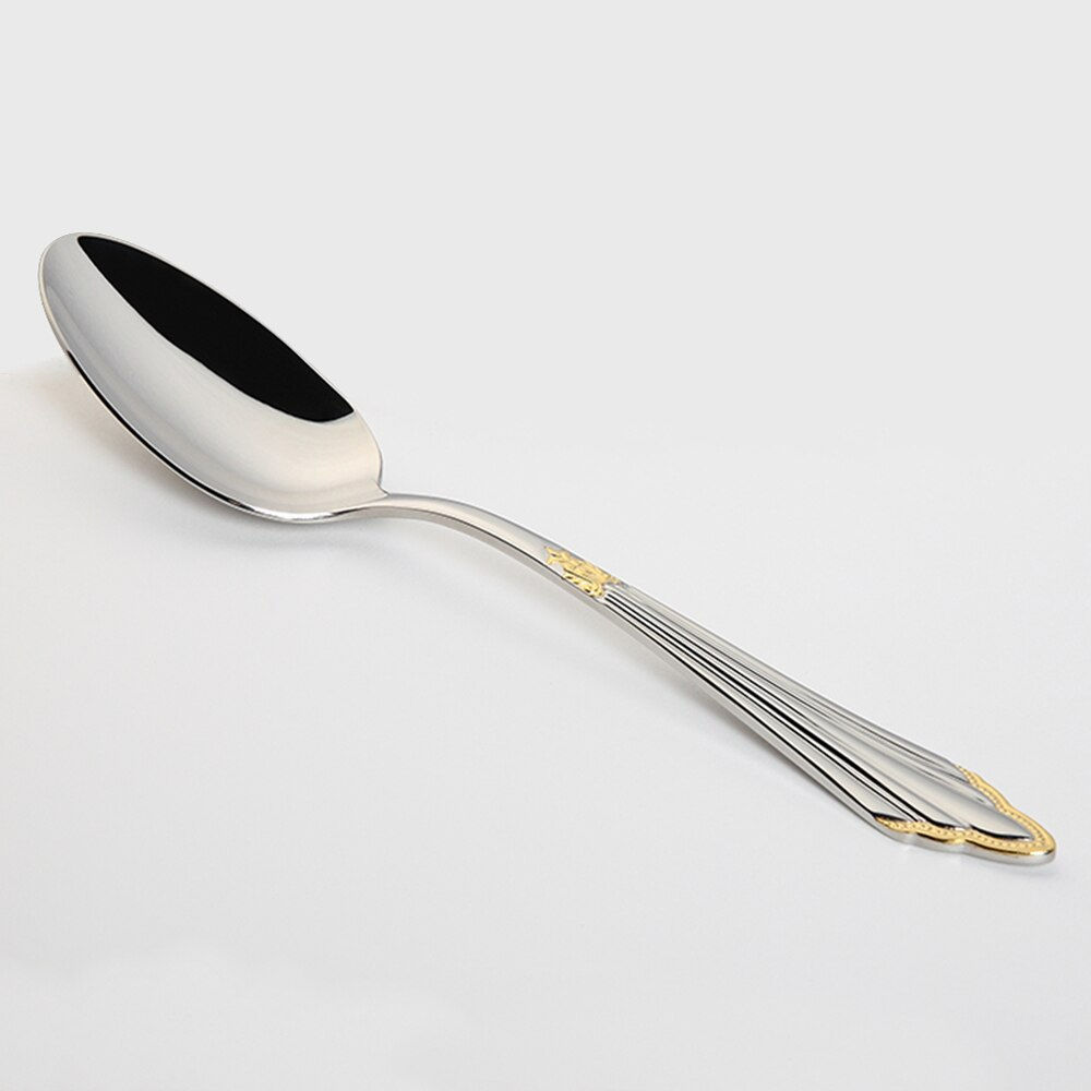 Besteckset | Goldveredelung | Luxus | Edelstahl | Stilvoll | Langlebig | 24-teilig | 48-teilig-Luzern Mode