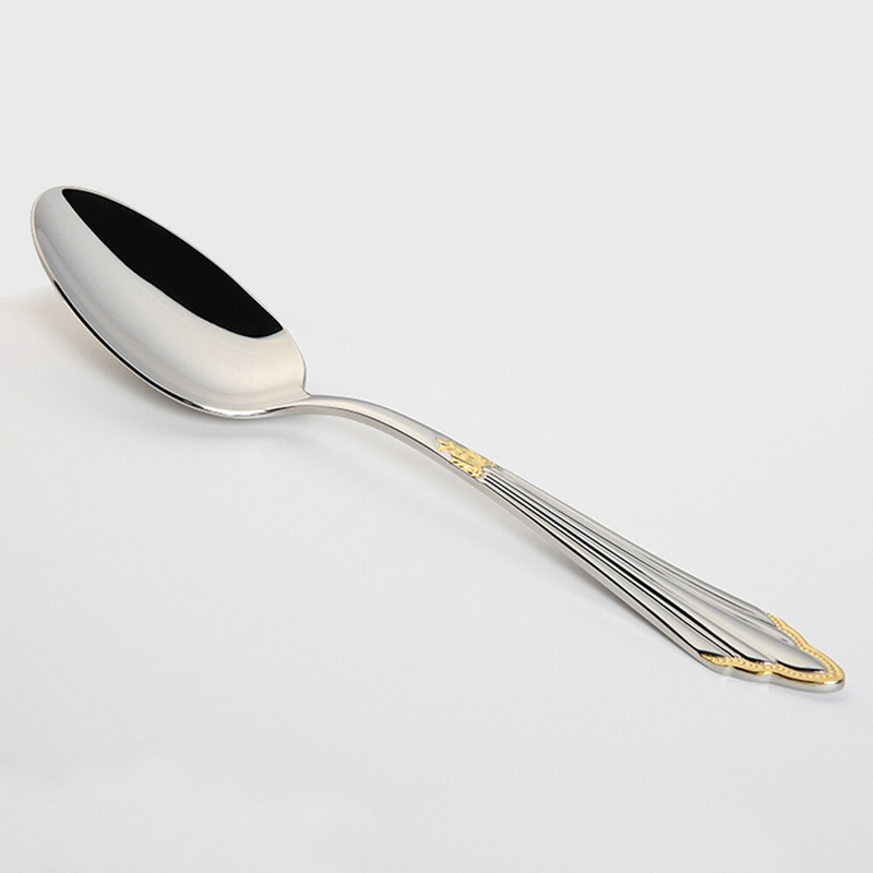 Besteckset | Goldveredelung | Luxus | Edelstahl | Stilvoll | Langlebig | 24-teilig | 48-teilig-Luzern Mode
