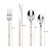 Besteckset | 24-teilig | Bistro | Stilvoll | Langlebig | Edelstahl | Modern-Luzern Mode