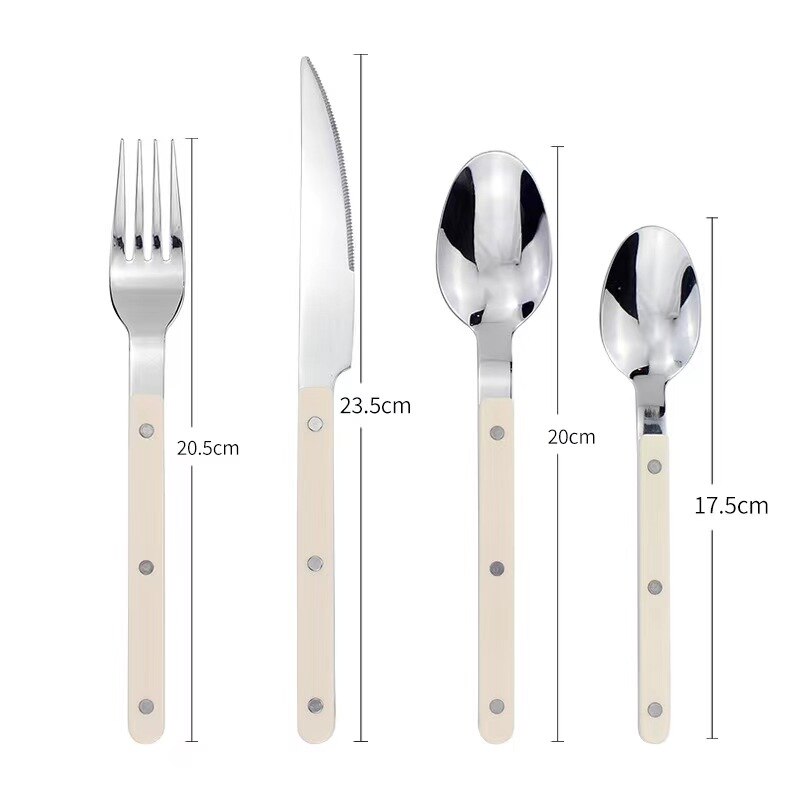 Besteckset | 24-teilig | Bistro | Stilvoll | Langlebig | Edelstahl | Modern-Luzern Mode