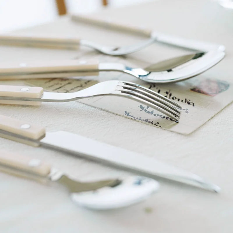 Besteckset | 24-teilig | Bistro | Stilvoll | Langlebig | Edelstahl | Modern-Luzern Mode