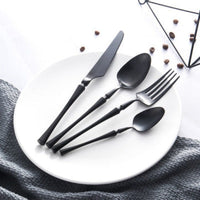 Besteckset | 24-teilig | Edelstahl | Stilvoll | Messer | Gabel | Löffel | Teelöffel-Luzern Mode