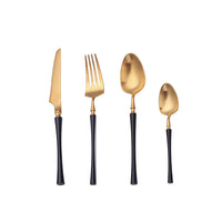 Besteckset | 24-teilig | Edelstahl | Stilvoll | Messer | Gabel | Löffel | Teelöffel-Luzern Mode