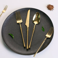 Besteckset | 24-teilig | Edelstahl | Stilvoll | Messer | Gabel | Löffel | Teelöffel-Luzern Mode