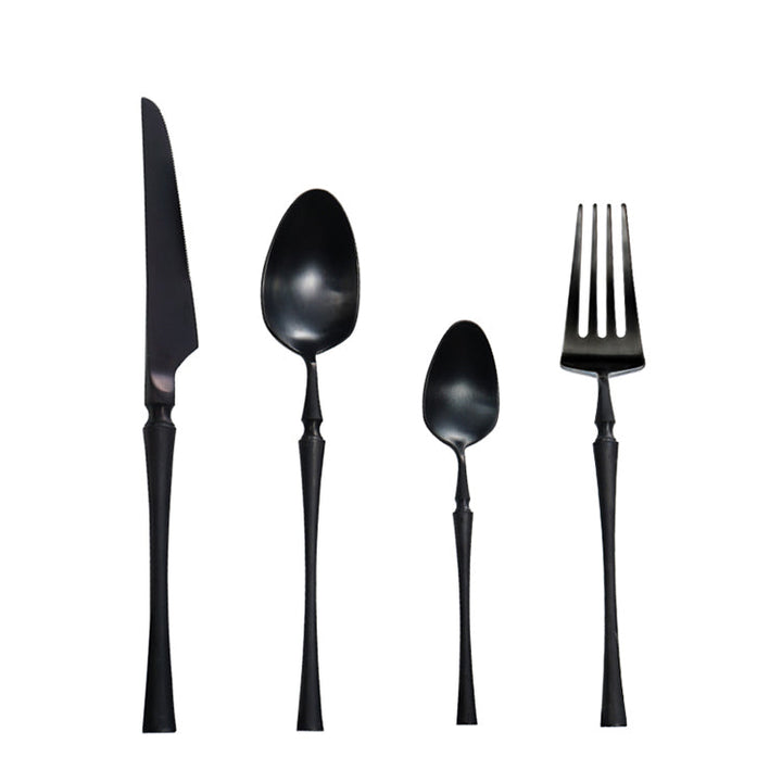 Besteckset | 24-teilig | Edelstahl | Stilvoll | Messer | Gabel | Löffel | Teelöffel-Luzern Mode