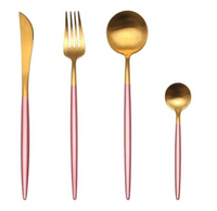 Besteckset | 24-teilig | Edelstahl | Stilvoll | Komplett | Luxus | Messer | Gabel | Löffel-Luzern Mode