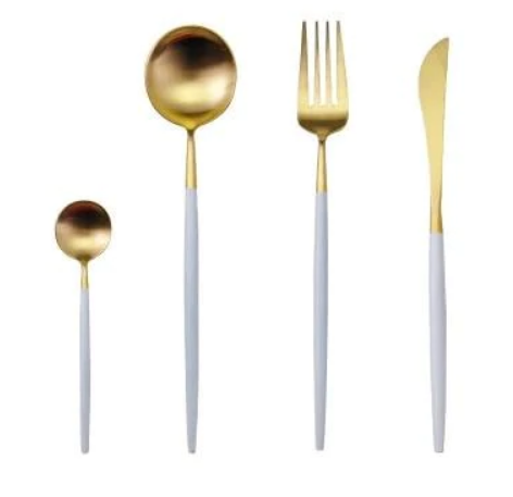 Besteckset | 24-teilig | Edelstahl | Stilvoll | Komplett | Luxus | Messer | Gabel | Löffel-Luzern Mode