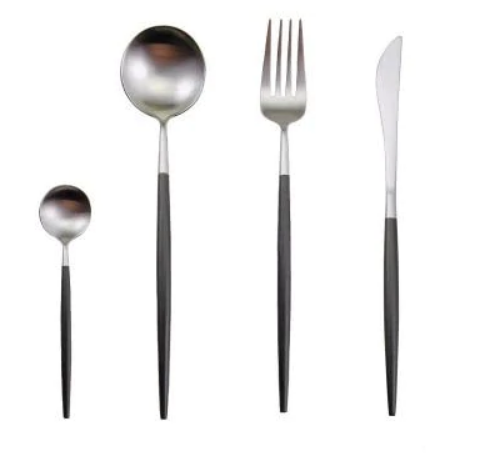 Besteckset | 24-teilig | Edelstahl | Stilvoll | Komplett | Luxus | Messer | Gabel | Löffel-Luzern Mode