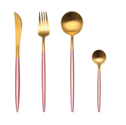 Besteckset | 24-teilig | Edelstahl | Stilvoll | Komplett | Luxus | Messer | Gabel | Löffel-Luzern Mode