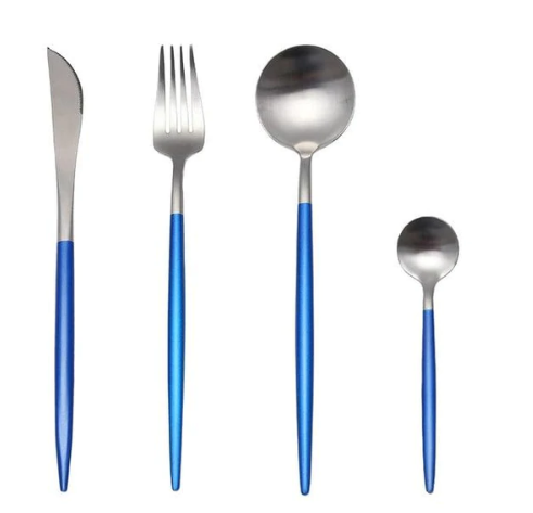 Besteckset | 24-teilig | Edelstahl | Stilvoll | Komplett | Luxus | Messer | Gabel | Löffel-Luzern Mode