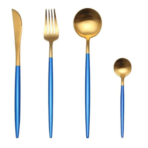 Besteckset | 24-teilig | Edelstahl | Stilvoll | Komplett | Luxus | Messer | Gabel | Löffel-Luzern Mode