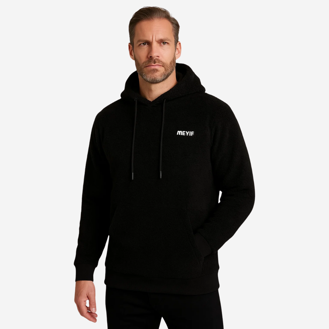 Herren Hoodie gefüttert mit Plüsch & Kapuze – Emil