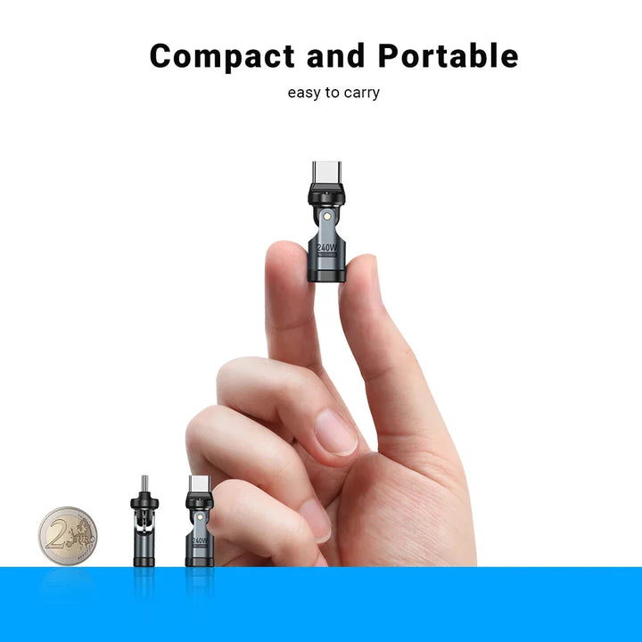 240W USB-C to USB-C Rotating Fast Charge Adapter – Buy 1, Get 1 FREE-State of Style