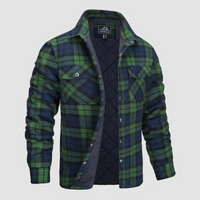 Herren Holzfällerjacke kariert mit warmer Fütterung – Magnus