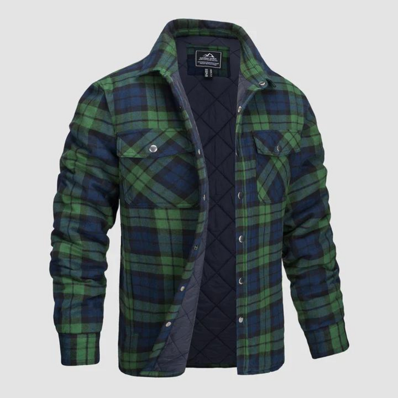 Herren Holzfällerjacke kariert mit warmer Fütterung – Magnus