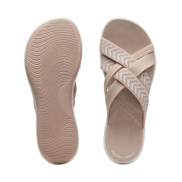 Luftige Sandalen mit orthopädischem Fußbett und Dämpfung – Riva
