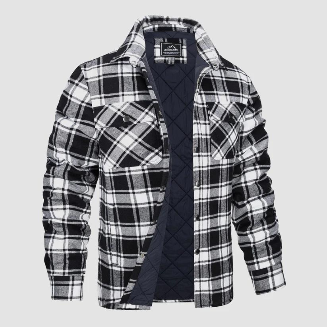 Herren Holzfällerjacke kariert mit warmer Fütterung – Magnus