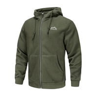 Herren Fleecejacke mit Kapuze & Reißverschluss – Sören