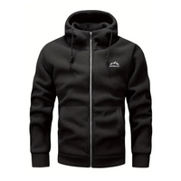 Herren Fleecejacke mit Kapuze & Reißverschluss – Sören
