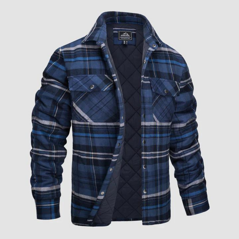 Herren Holzfällerjacke kariert mit warmer Fütterung – Magnus