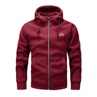 Herren Fleecejacke mit Kapuze & Reißverschluss – Sören