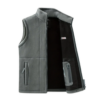 Herren Fleece Outdoor Weste – Gefüttert mit Stehkragen – Kaspar