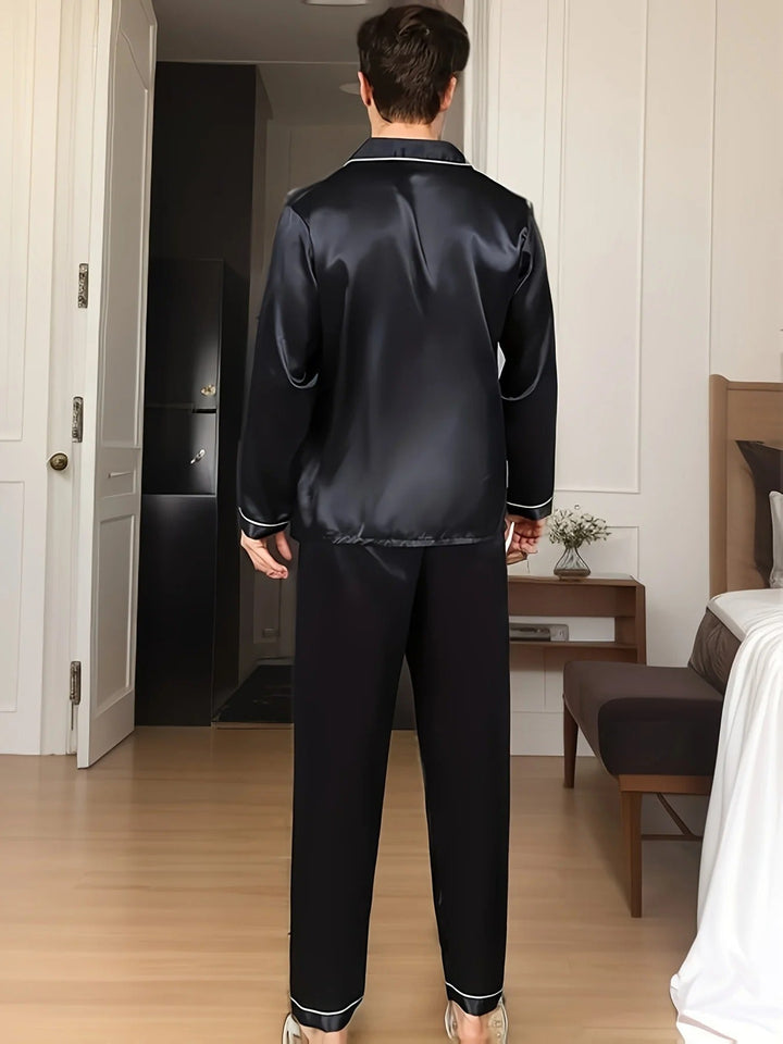 Herren-Pyjama aus Satin – Adrian