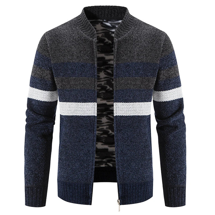 Herren Gestreifter Herbstpullover – Tobias