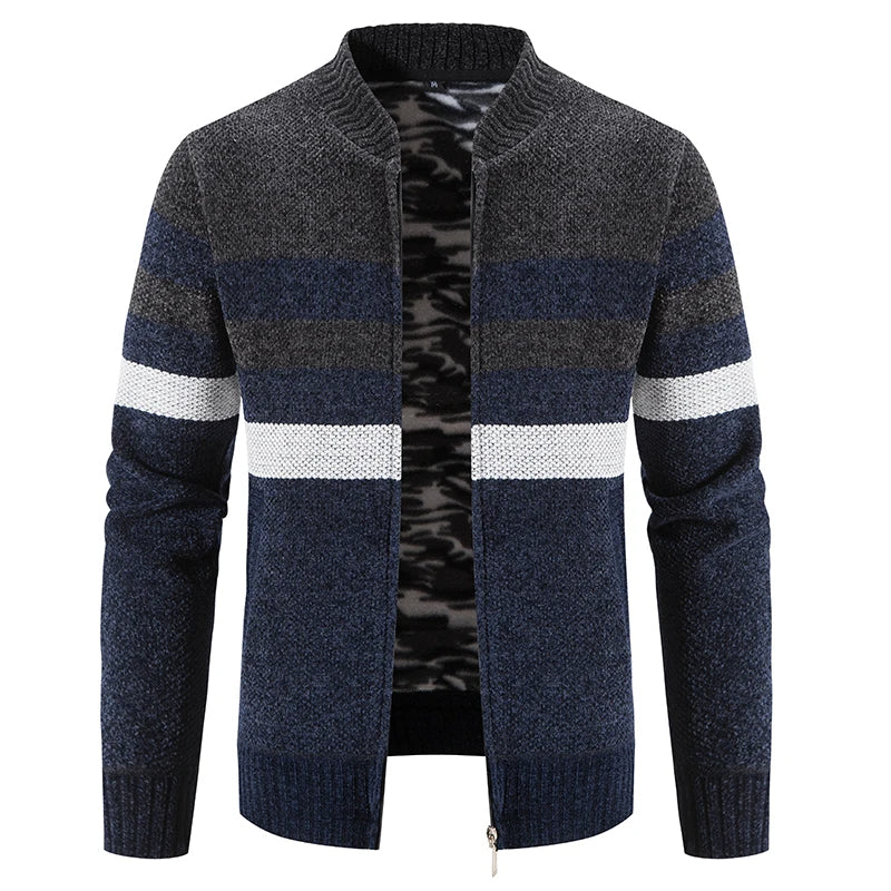 Herren Gestreifter Herbstpullover – Tobias