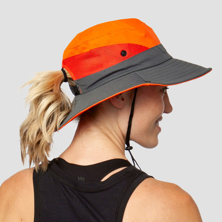 Atmungsaktiver UV-Schutz Damen Sonnenhut Faltbar mit Pferdeschwanzöffnung – Liane (Buy 1, Get 1 GRATIS)