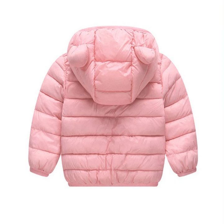Kinder Regenjacke wasserdicht im Daunenstil mit Karikatur-Design – Miro