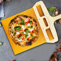 Verschiebbarer Pizzaschieber aus Birkenholz mit Schiebemechanismus – Fornello