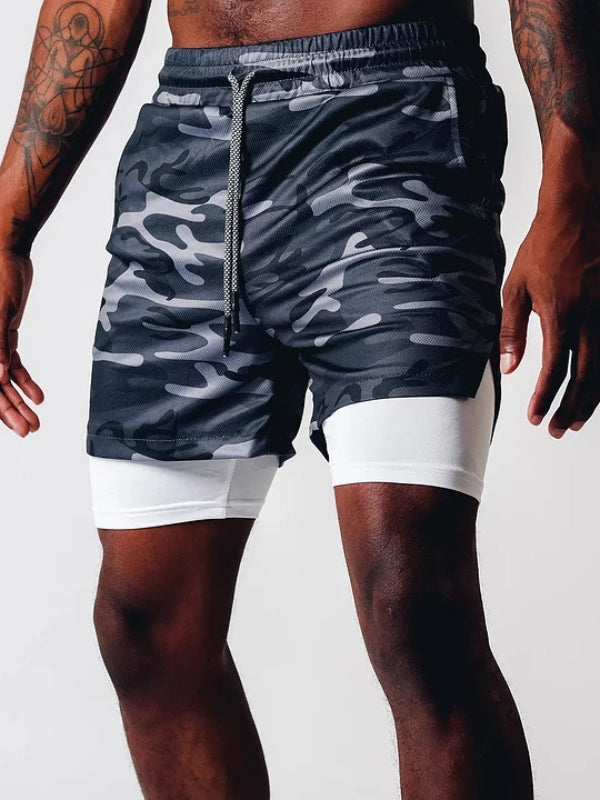 2-in-1 Sommer-Sportshorts für Herren – Felix