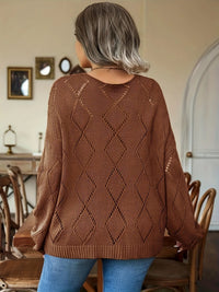 Damen Oversize Strickpullover in Plus Size – Marietta