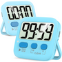 Digitale Küchen-Timer | 2er-Pack | Groß | Vielseitig | Magnetisch | Deutlich-Blau-Luzern Mode