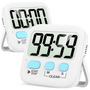 Digitale Küchen-Timer | 2er-Pack | Groß | Vielseitig | Magnetisch | Deutlich-Weiß-Luzern Mode