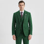 3-Piece Herringbone Patterned Suit - Leonard