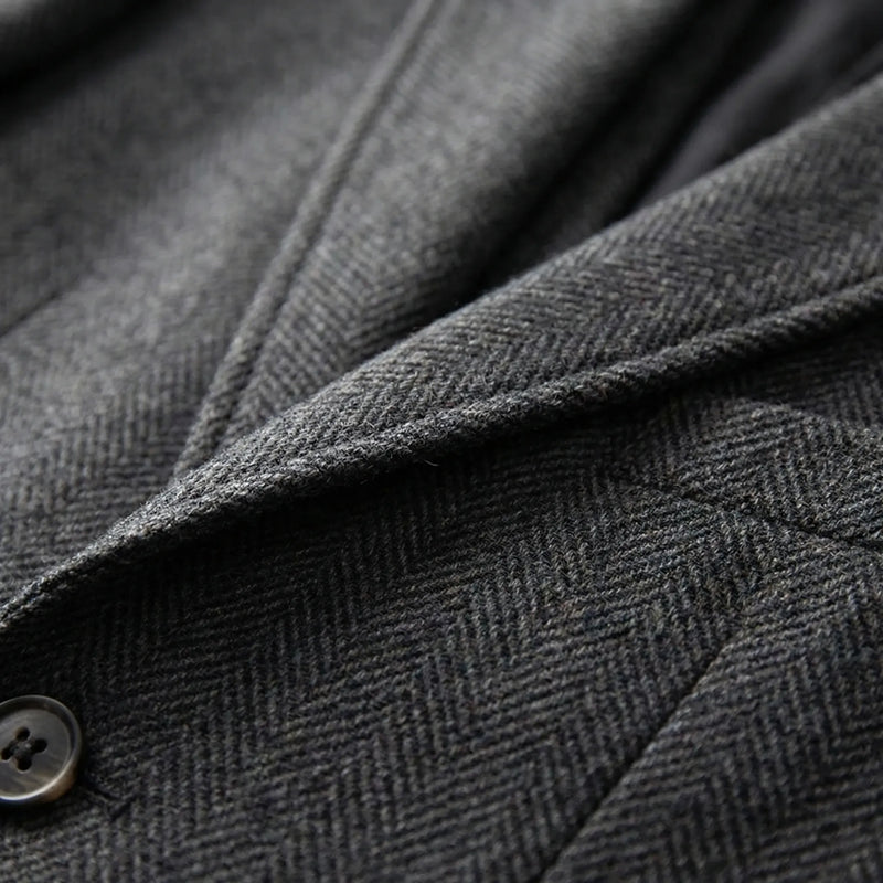 3-Piece Herringbone Patterned Suit - Leonard
