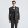 3-Piece Herringbone Patterned Suit - Leonard