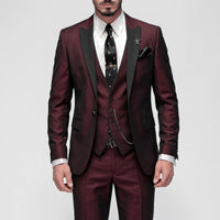 3-Piece Slim Fit Formal Suit - Seth