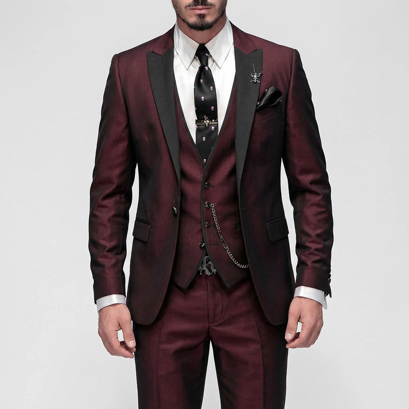 3-Piece Slim Fit Formal Suit - Seth